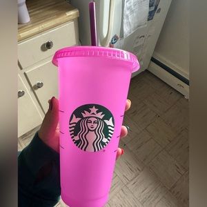 Colour Changing Starbucks Cup with Straw